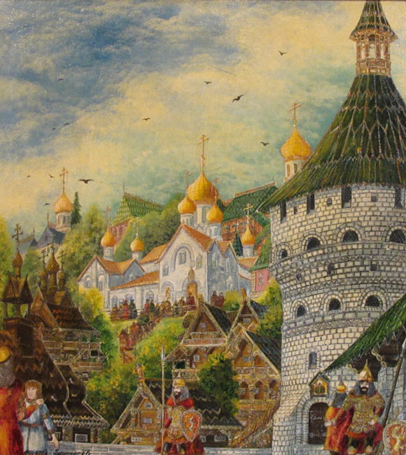картина Смирнова Владимир Борисович «Кремль 1370 г. Спас на Бору»