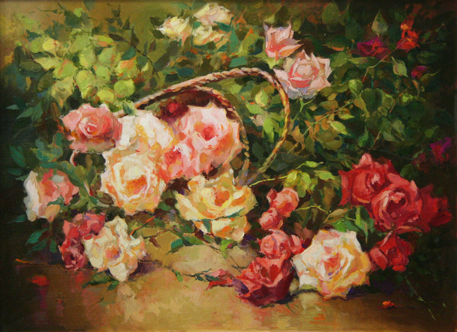  художник  Козлов Дмитрий, картина Розы