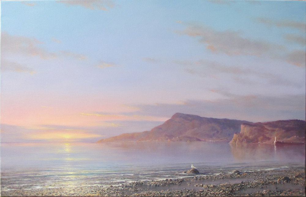  художник  Дмитриев Георгий, картина Чайка и море