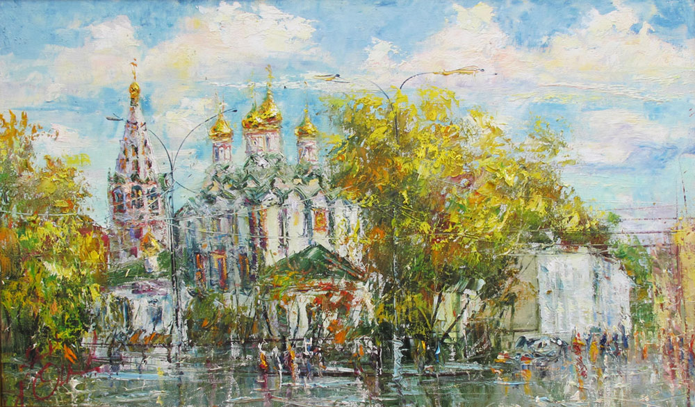  художник  Еникеев Юнис, картина Хамовники