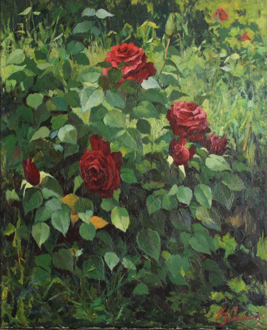  художник  Довбенко Виктор , картина Розы
