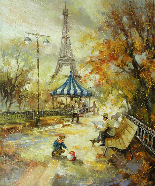  художник  Боев Сергей , картина Париж