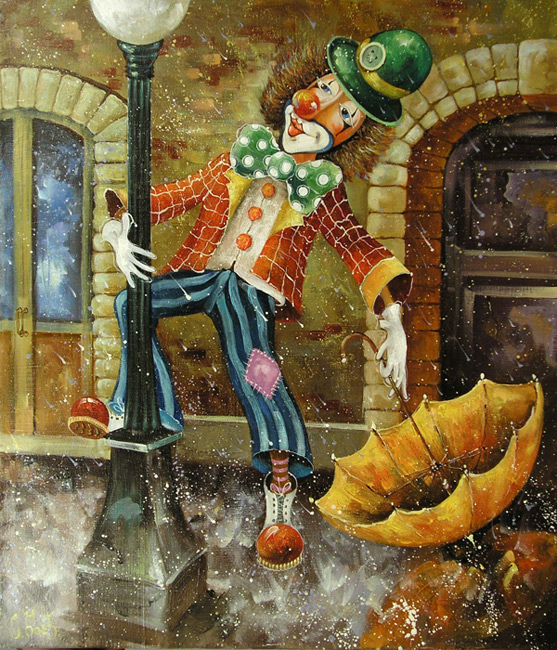  художник  Боев Сергей , картина Вальс дождя