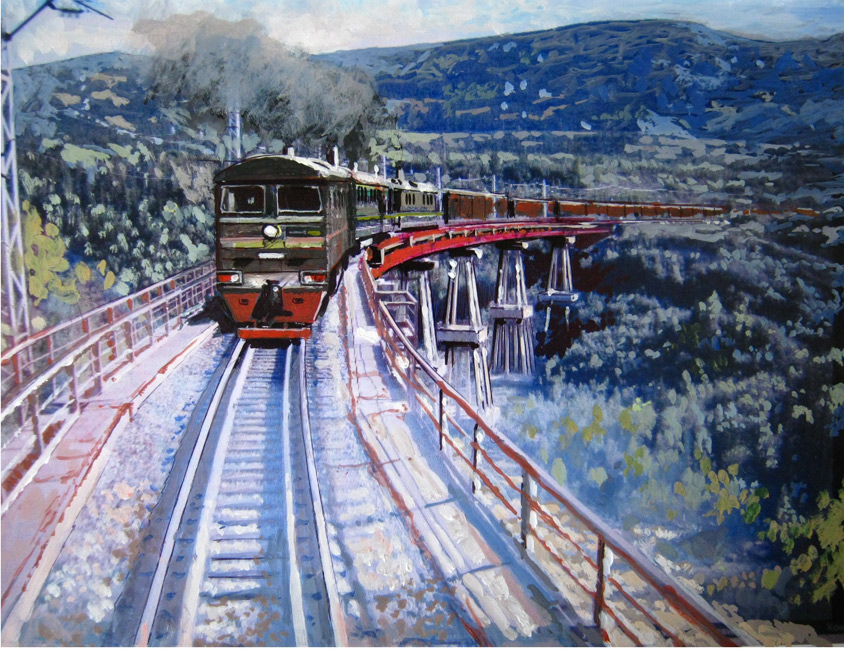 Рисунки байкало амурская магистраль