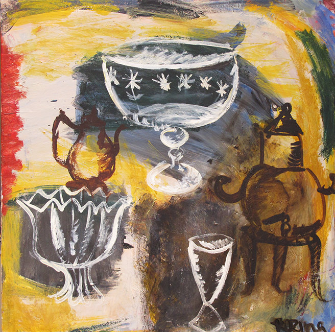  художник  Козина Валерия, картина Натюрморт с вазочкой