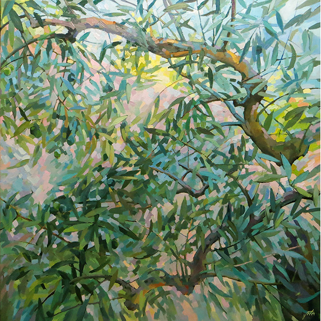  художник  Чижова Виктория, картина Седой оливы листьев древний шепот