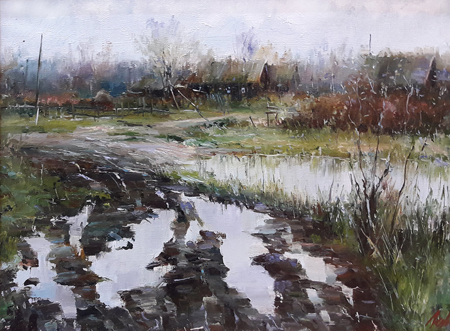  художник  Лихоманов Юрий, картина После дождя