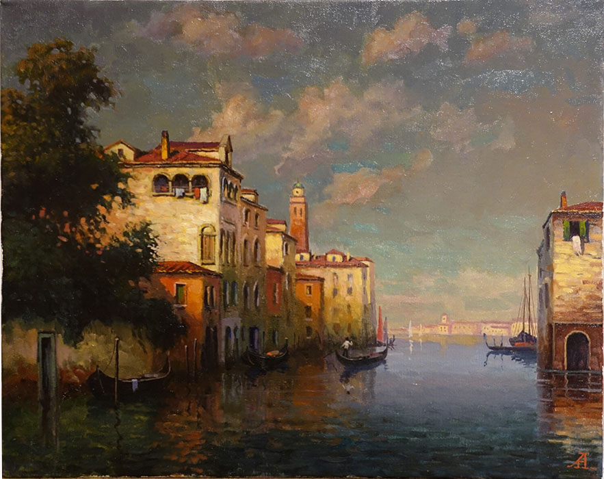  художник  Грохотов Анатолий, картина Большой Венецианский канал