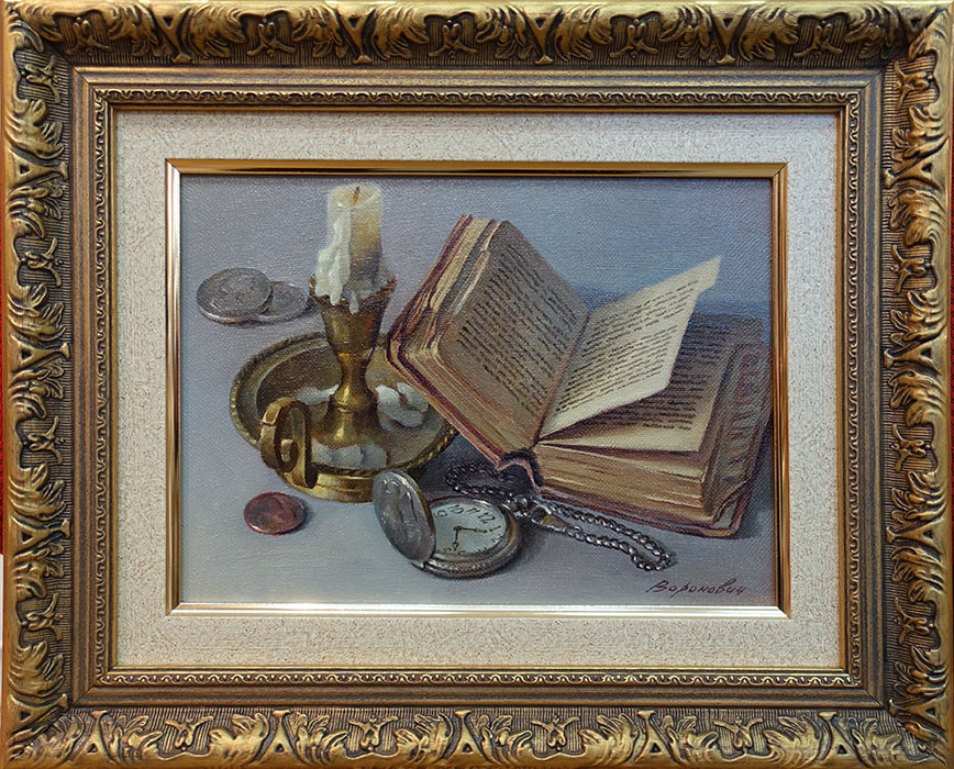  художник  Воронович Андрей, картина Натюрморт со свечками