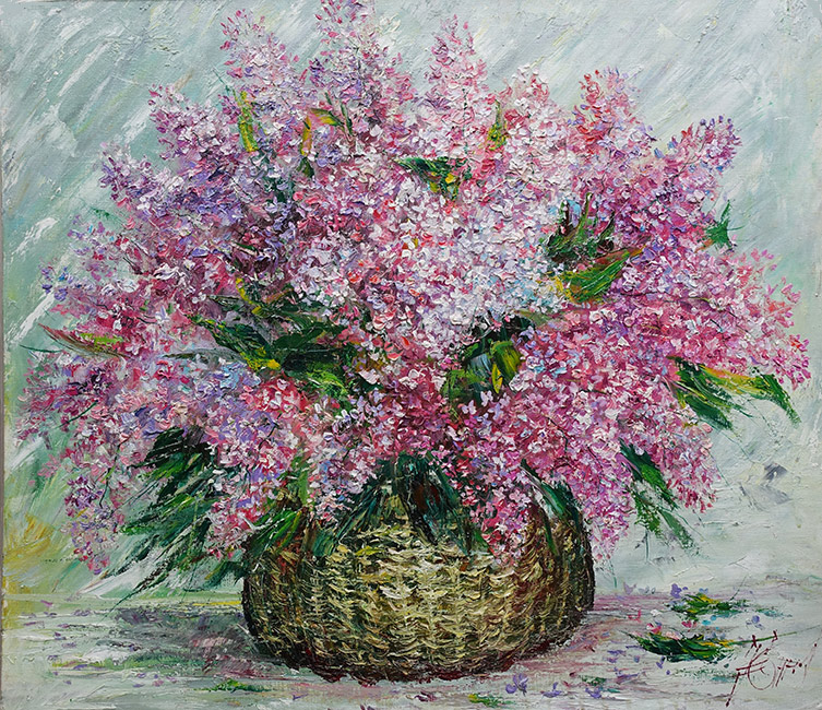 Кустодиев сирень картина