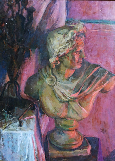  художник  Тенета Виктория, картина Натюрморт с римской скульптурой