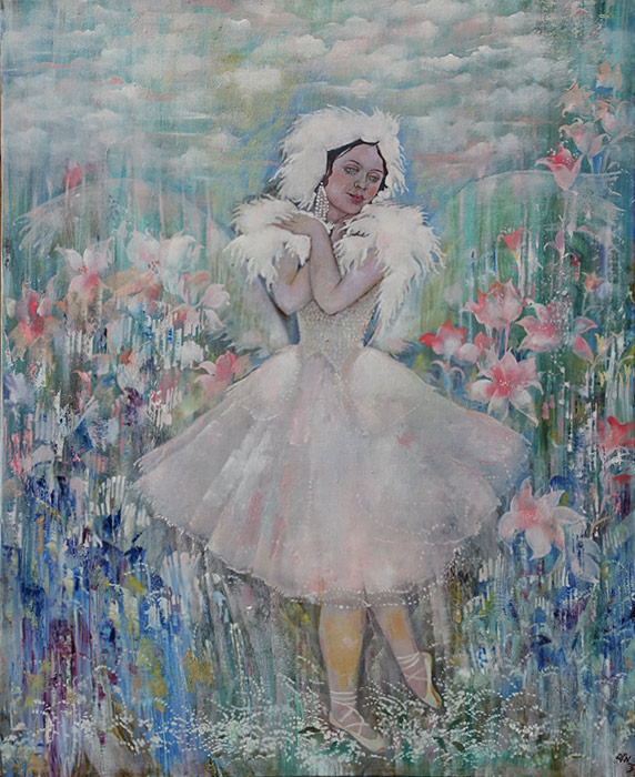  художник  Тенета Виктория, картина Одетта, Лебединое озеро