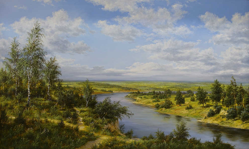  художник  Лысак Геннадий, картина Высокие берега
