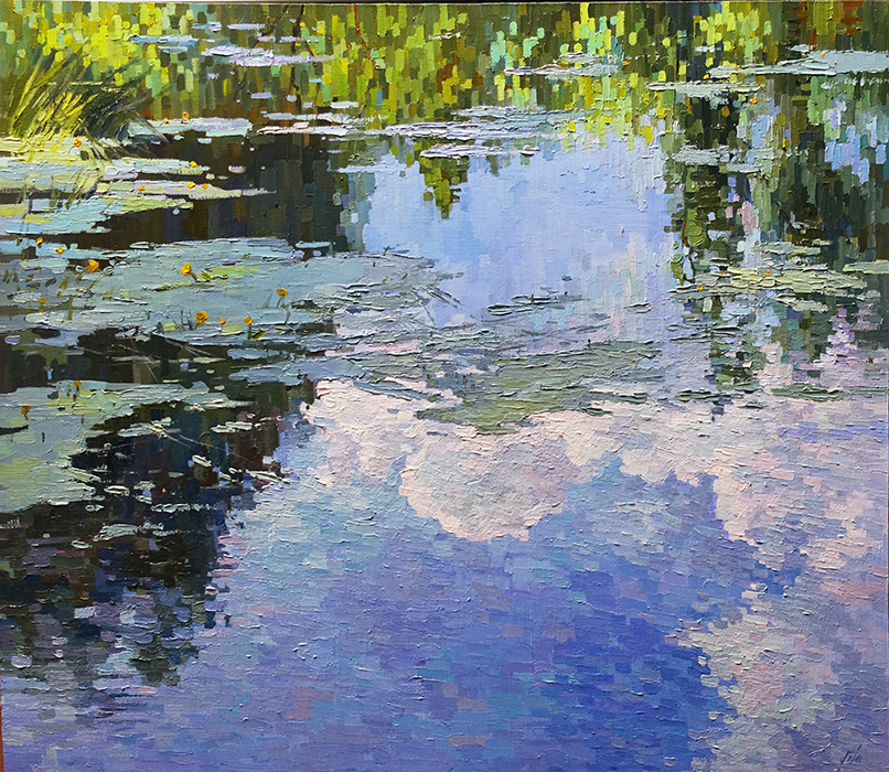 Картина маслом вода