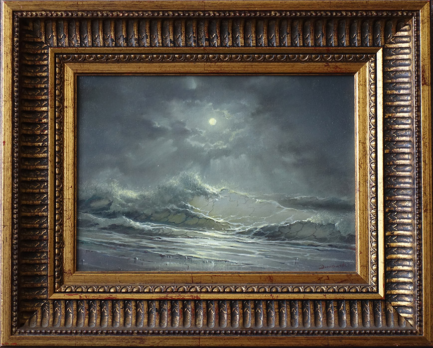 художник  Дмитриев Георгий, картина Луна и море