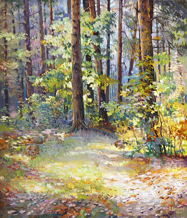  художник  Лукиянов Николай, картина Сугутский лес