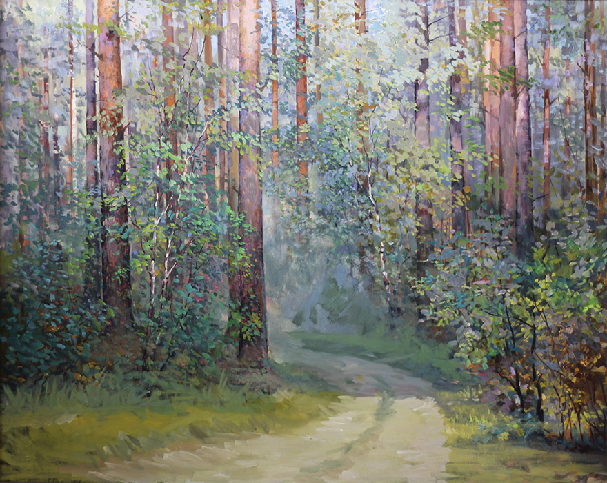  художник  Лукиянов Николай, картина Строевой лес