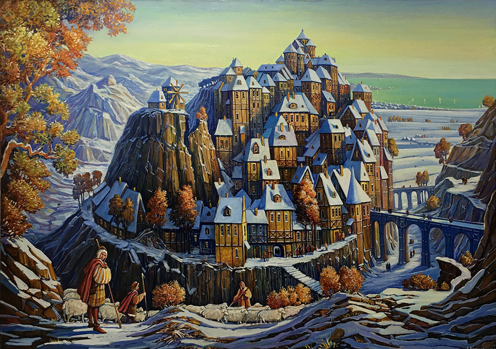  художник  Верещагин Андрей, картина Три моста