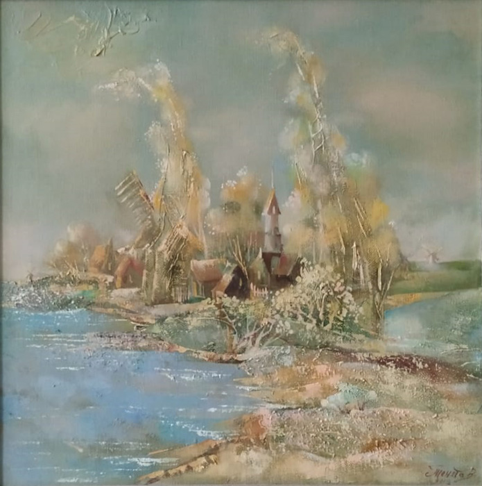  художник  Тенета Виктория, картина Голландский пейзаж