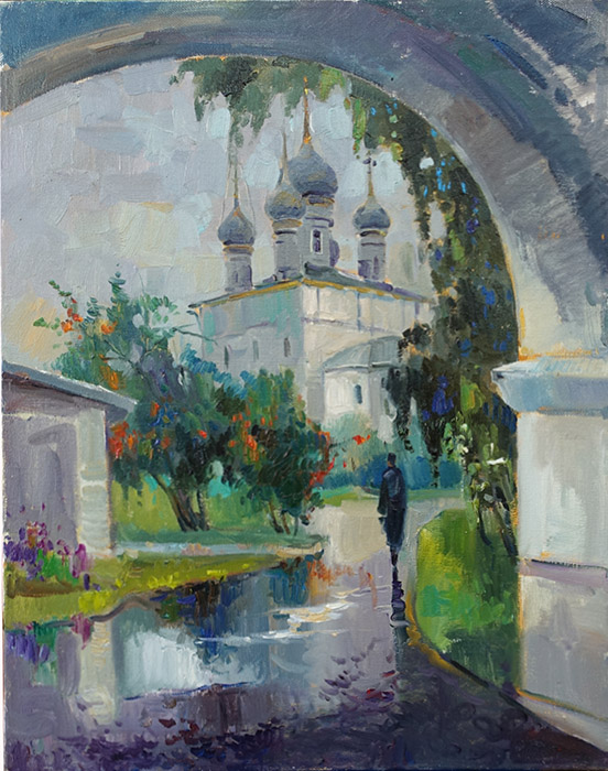  художник  Козлов Дмитрий, картина Спасо-Якроевский монастырь