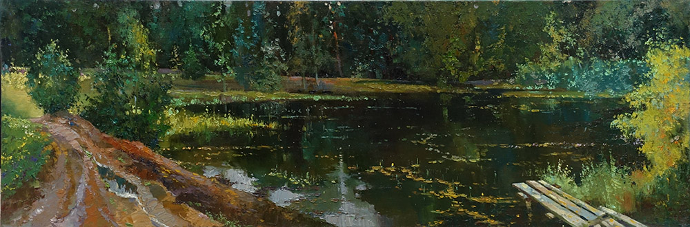  художник  Козлов Дмитрий, картина Белое озеро