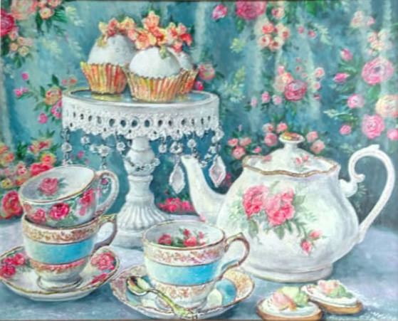  художник  Стрелков Александр, картина Натюрморт с чайником