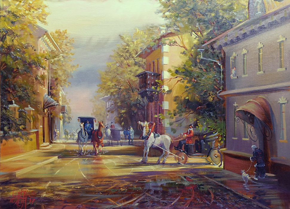  художник  Пеньковский Павел , картина Афанасьевский переулок