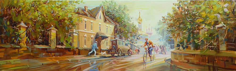  художник  Пеньковский Павел , картина Московская суета