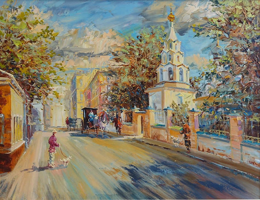  художник  Пеньковский Павел , картина Москва, Ордынка