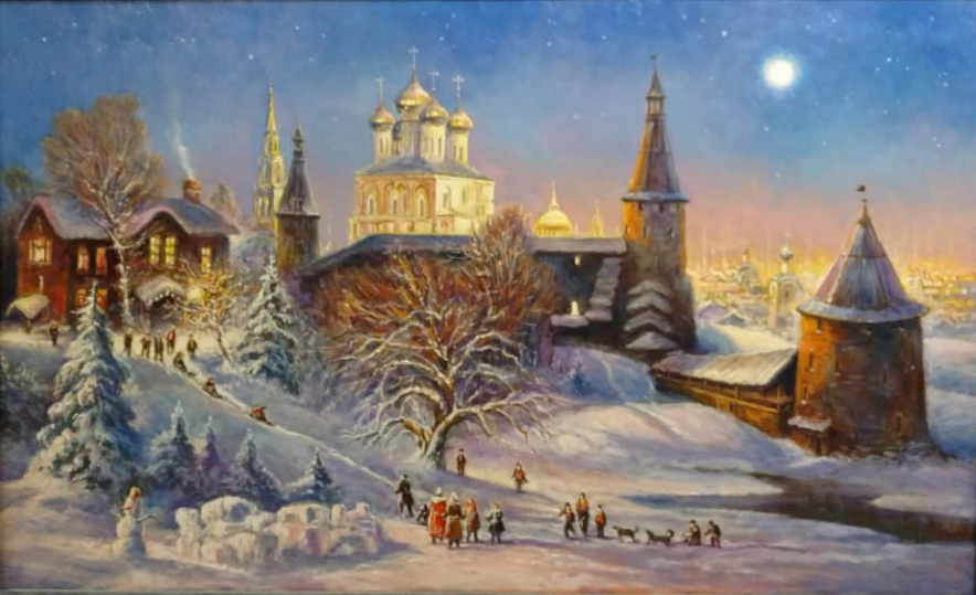  художник  Стрелков Александр, картина Рождество