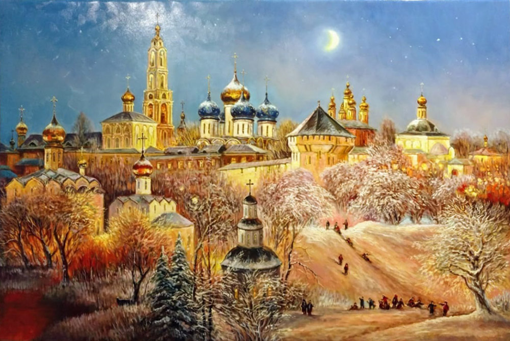 художник  Стрелков Александр, картина Загорск