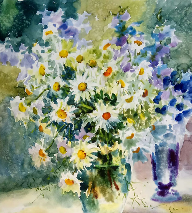  художник  Александров  Александр, картина Летние цветы