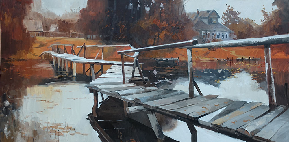  художник  Козлов Дмитрий, картина Из серии Великие мосты