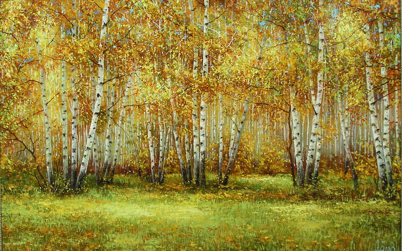  художник  Боев Сергей , картина Осенний пейзаж