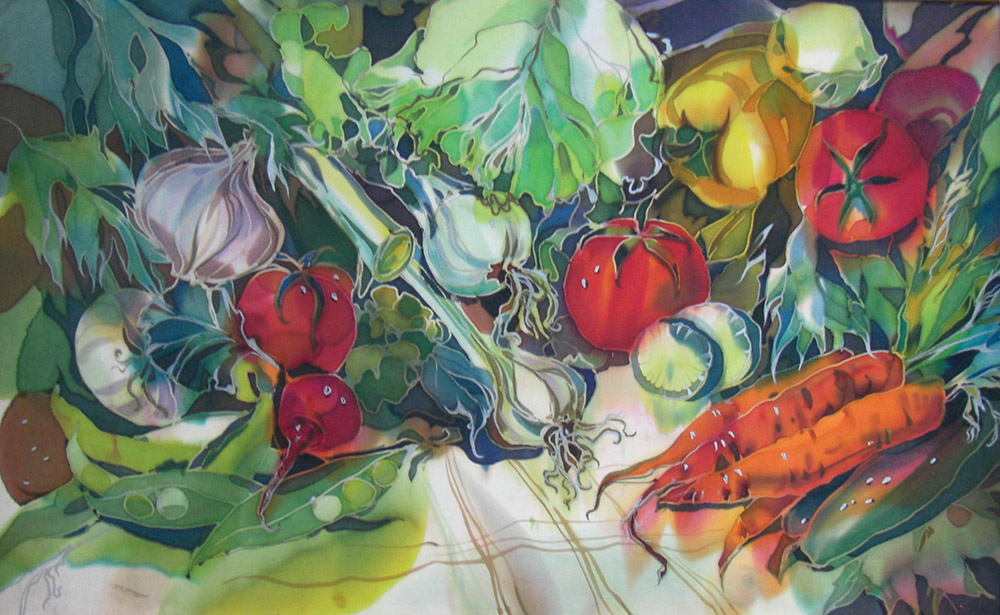  художник  Косульникова Алена, картина Натюрморт с овощами