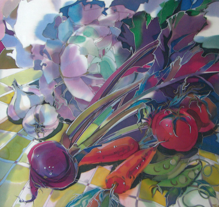  художник  Косульникова Алена, картина Натюрморт с овощами