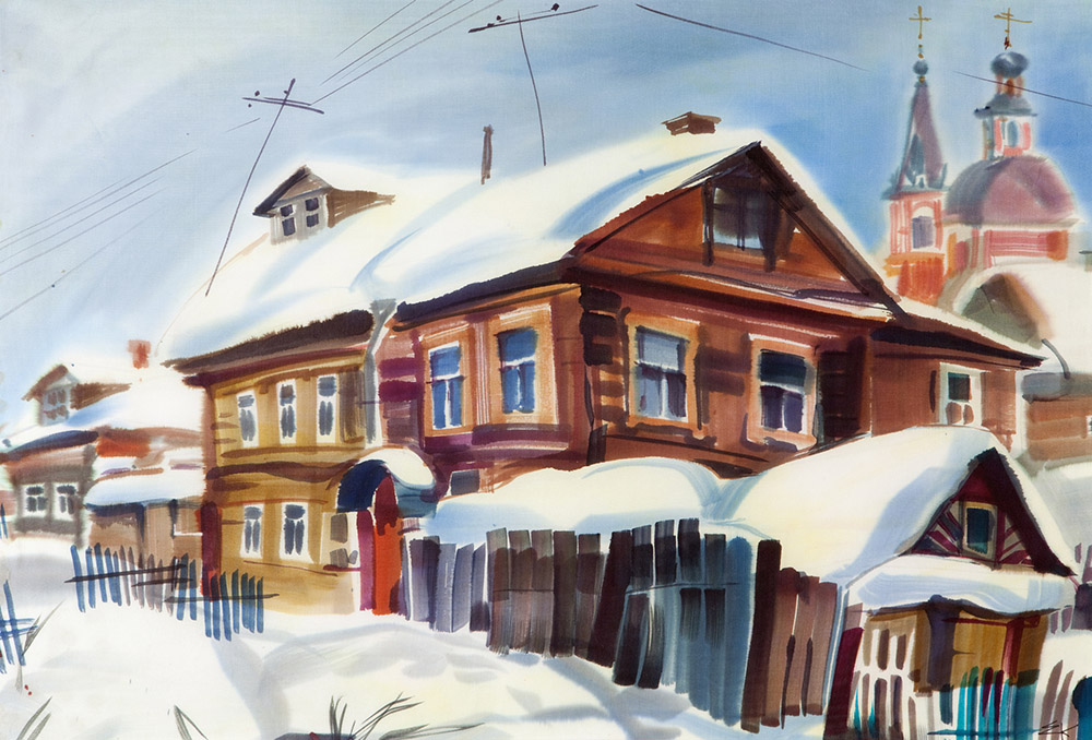 Серпухов картины на домах