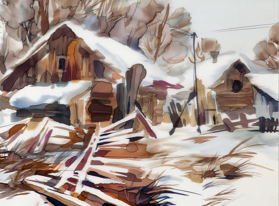  художник  Косульникова Алена, картина Цвет дерева и снега