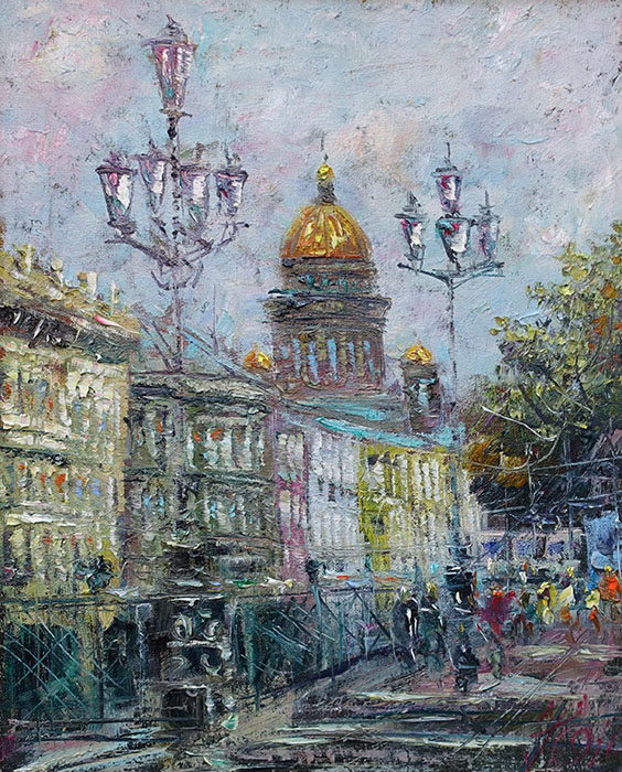  художник  Еникеев Юнис, картина Питер