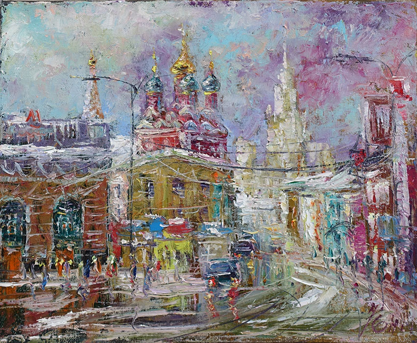  художник  Еникеев Юнис, картина Таганка