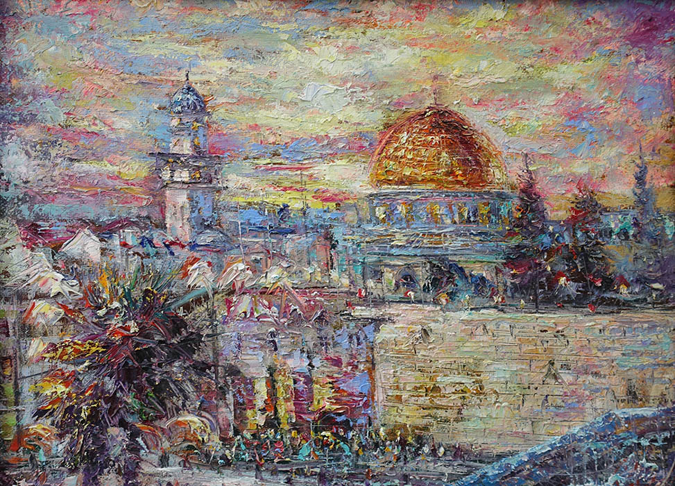  художник  Еникеев Юнис, картина Иерусалим