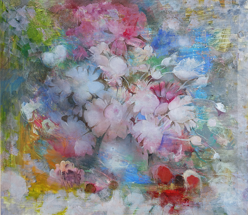  художник  Тенета Виктория, картина Розовые цветы