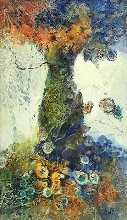  художник  Снежинская Жанна, картина Лунный букет