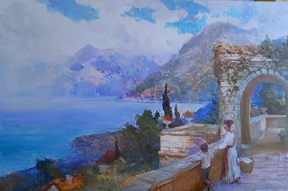  художник  Комаров Николай, картина Италия