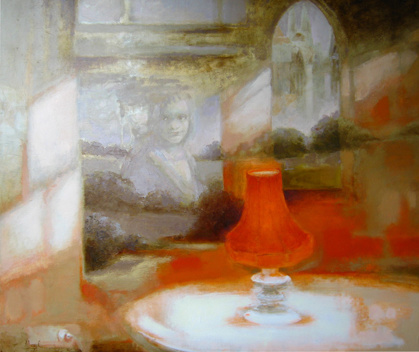  художник  Медведева Ольга, картина Красная лампа