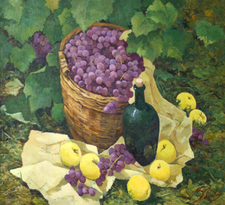  художник  Довбенко Виктор , картина Домашнее вино