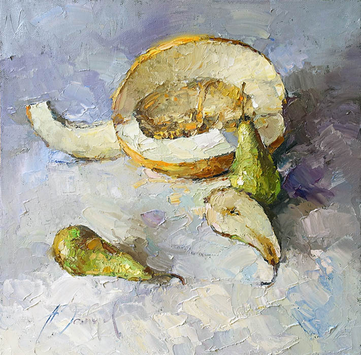 Still life with melon