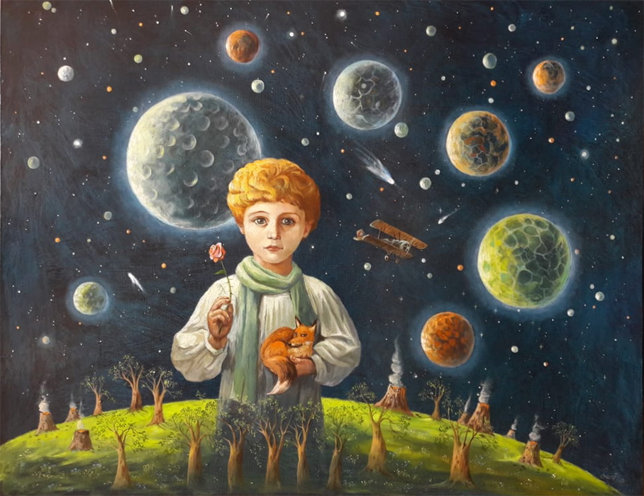  художник  Щербатых Олег , картина Маленький принц