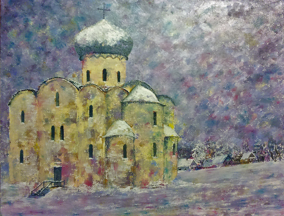  художник  Гриценко Валентина, картина Храм на Нередице