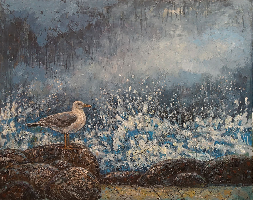  художник  Каллистова Елена, картина Море и чайки